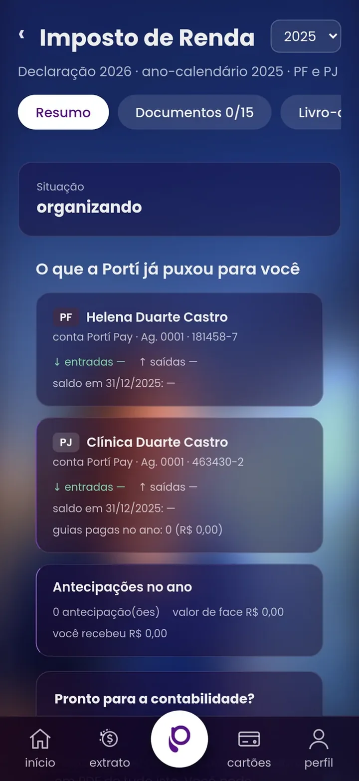Imposto de Renda no Portí Pay