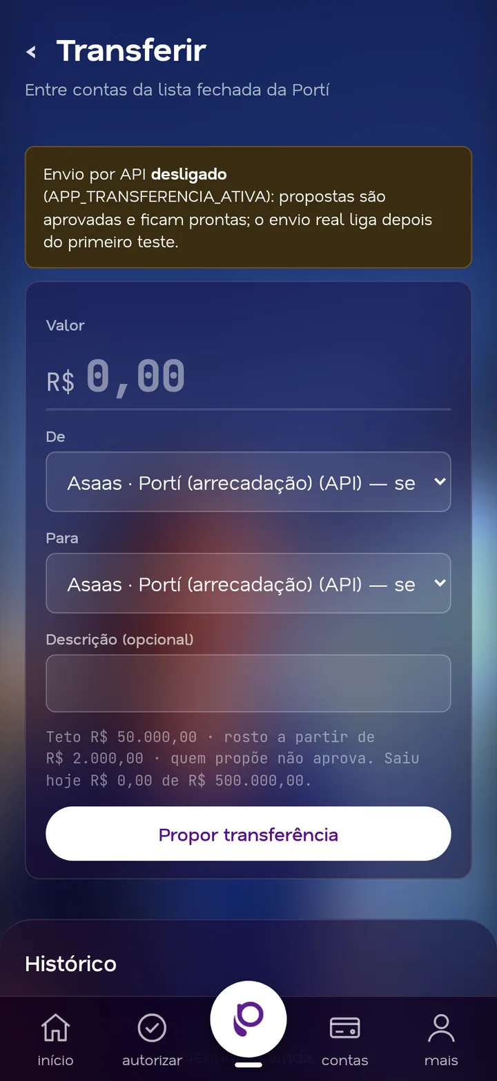 Propor uma transferência no SIGAF